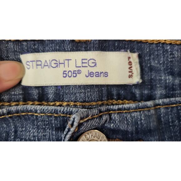 Vintage LEVI STRAUSS 505 Women Size 14 W32 Classic Straight Jeans Mid Rise - Picture 7 of 16
